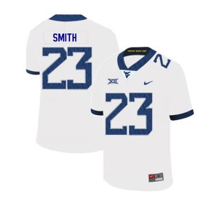 Men's West Virginia Mountaineers NCAA #23 Tykee Smith White Authentic Nike 2019 Stitched College Football Jersey BP15R04KD
